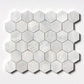 Alva Honed Hexagon Marble Mosaic