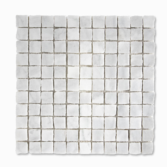 Piazza Honed Marble Mosaic in Alva 1" x 1"