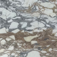 White marble slab with grey and gold veining