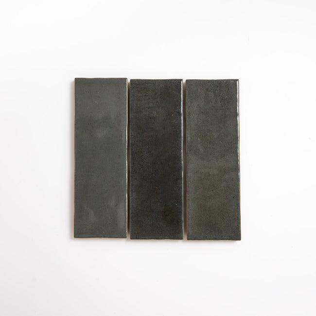 Arden Ceramic Tile 2" x 6" in Dark Green