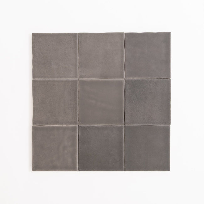 Arden Ceramic Tile 4" x 4" in Graphite