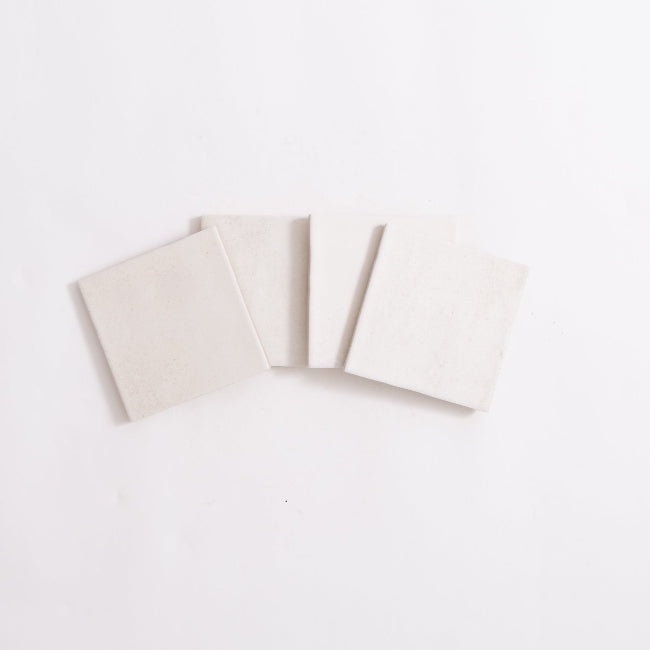 Arden Ceramic Tile 4" x 4" in White