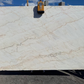White marble slab with pink veining in los angeles slab yard