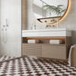 Pietra Collection in Aurora di Vino Tumbled Marble Tile 4" x 4"