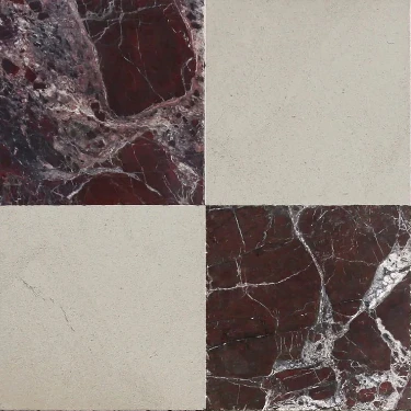 burgundy-cream-checkerboard-tile