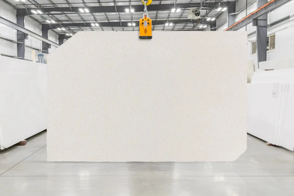 Artistic Tile Balcan White Limestone Slab 3/4" Honed Stone