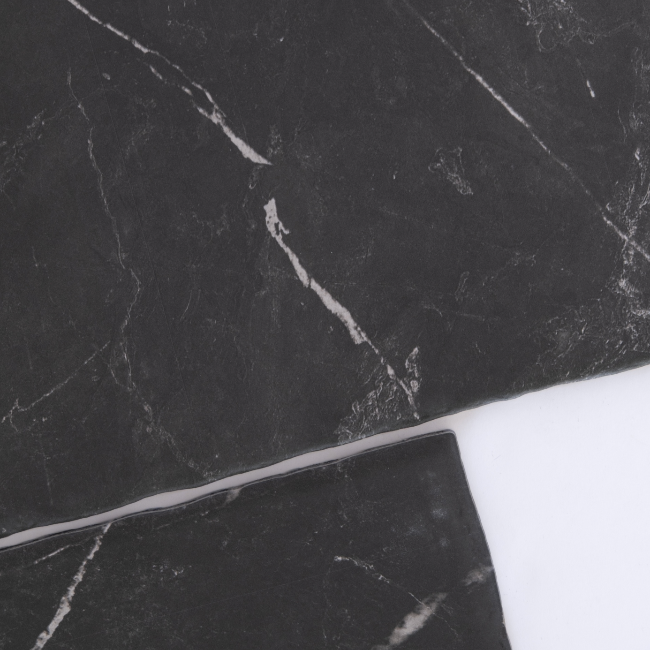 Bellara Marble-Look Porcelain Tile in Black