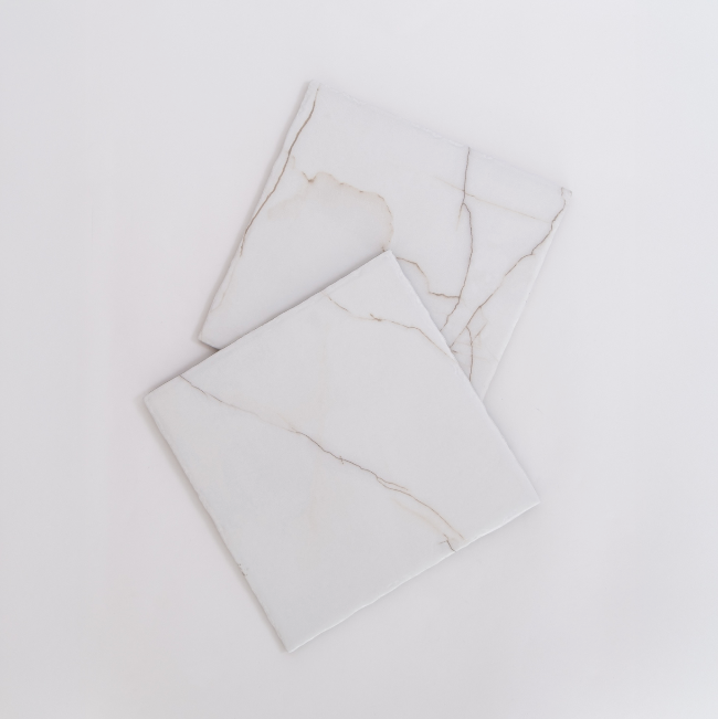 Bellara Marble-Look Porcelain Tile in Calacatta Soft