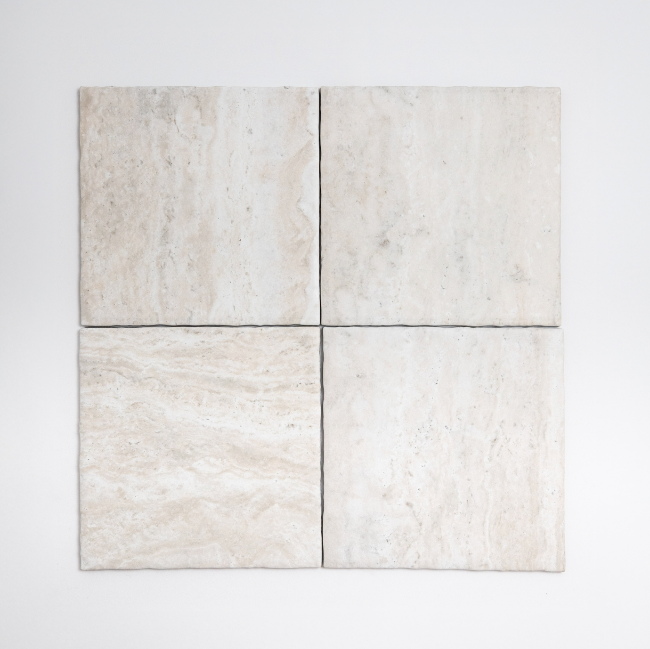 Bellara Marble-Look Porcelain Tile in Travertine
