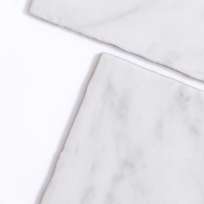 Bellara Marble-Look Porcelain Tile in White Carrara