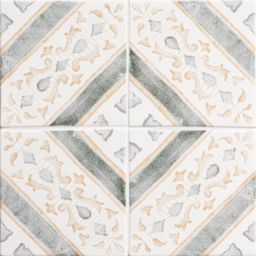 Bethesda Ceramic Tile Deco BRB 6" x 6"
