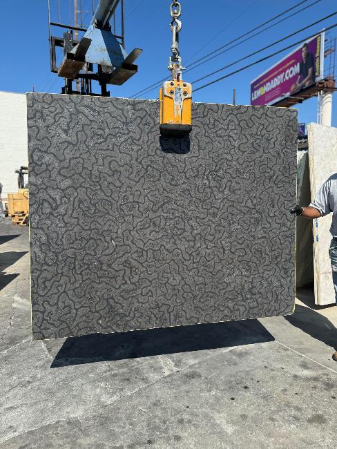 Black Passion Marble Slab Brushed & Leathered Stone