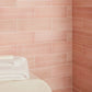 Coral Pinks Ceramic Subway Tile in Bloom 4" x 12"