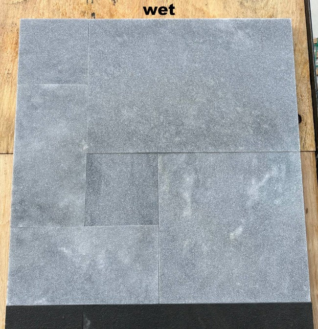 Blu Mare Marble French Pattern Leathered Paver 3cm