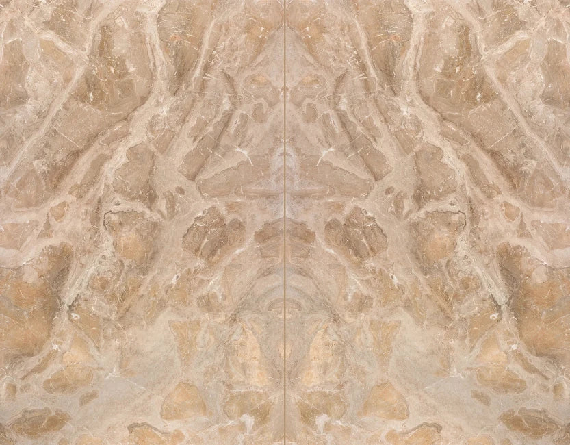 Pink Marble Bookmatched Slab