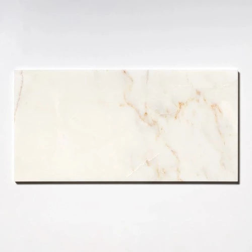 Calacatta Cream Honed Marble Tile 12" X 24"