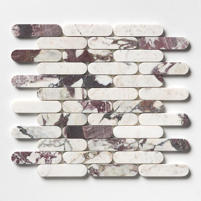 Lancaster Calacatta Viola Honed Marble Mosaic Tile