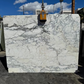 white marble with grey veining in los angeles slab yard