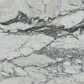 closeup of white marble with grey veining