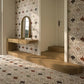 Artistic Tile Casino Royale By Donghia Bianco Antico Waterjet Mosaic Honed Stone
