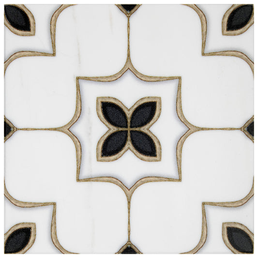 Colette in Onyx Marble Tile 12" x 12"