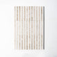 Strata Striped Marble Mosaic in Crema Rivetta & Bianco Nieve 12" x 12"