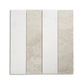 Strata Striped Marble Mosaic in Crema Rivetta & Thassos 3" x 12"