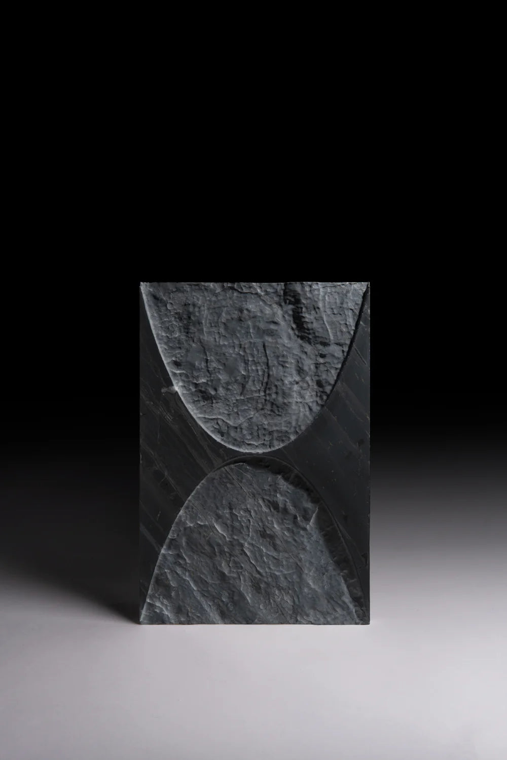 Artistic Tile Crescent Black Wave Marble Dimensional Tile