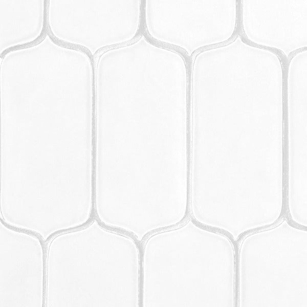 Pearl White Glossy Tear Ceramic Tile
