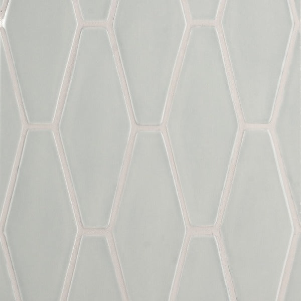 Powder Glossy Long Hexagon Ceramic Tile 3" x 7"