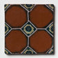 Selina Terracotta Glossy Tile in Earth 6" x 6"