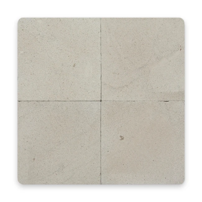 Pietra Collection in Ecru Tumbled Marble Tile 12" x 12"