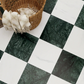 Pietra Collection in Empress Green Tumbled Marble Tile 12" x 12"