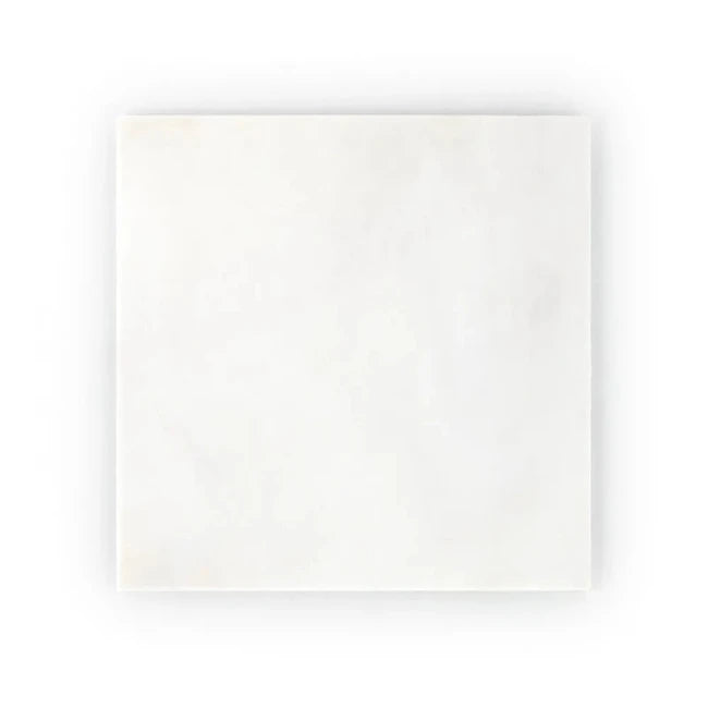 White marble tile on a white background