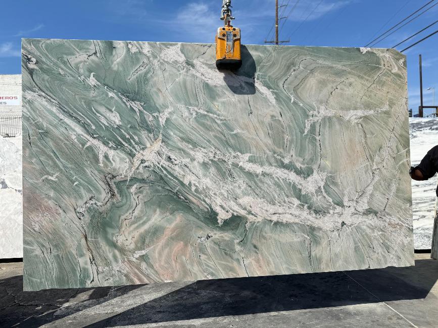 Forest Green Quartzite Slab Polished Stone