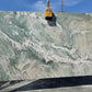 Forest Green quartzite slab polished finish with deep green color, available at Los Angeles slab yard