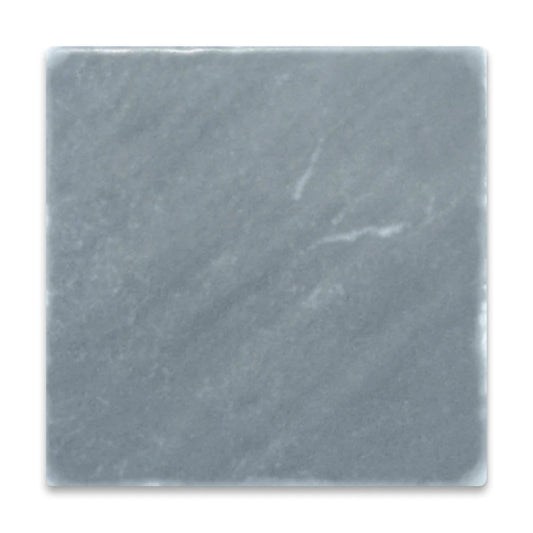 Pietra Collection in Fumo di Marmo Tumbled Marble Tile 4" x 4"