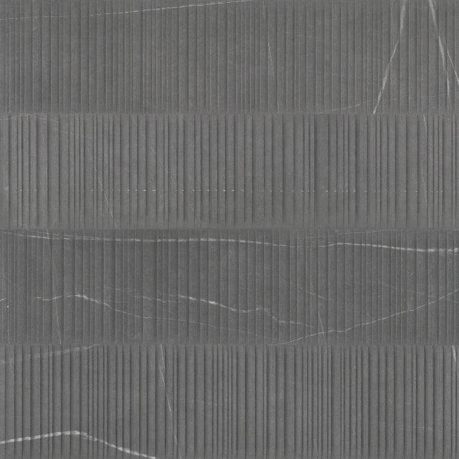 Progetto Deco Matte Porcelain Tile in Graphite 24" x 48"