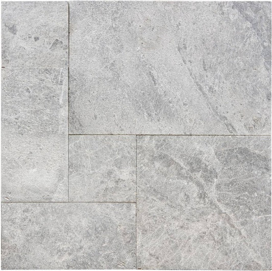 Grey Marble French Pattern Leathered Paver 3cm