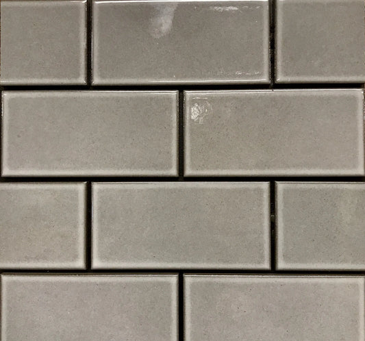 Grey Porcelain Subway Tile 3" x 6"