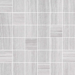 Himalayas Matte Porcelain Tile in Grey 2" x 2"