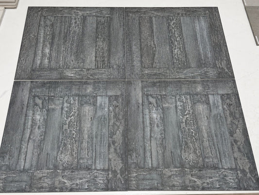 Sterling Porcelain Wood Tile in Midnight Slate 24" x 24"