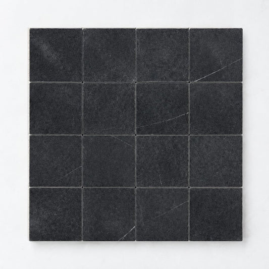 Ashford Limestone Tile in Inkstone 4" x 4"