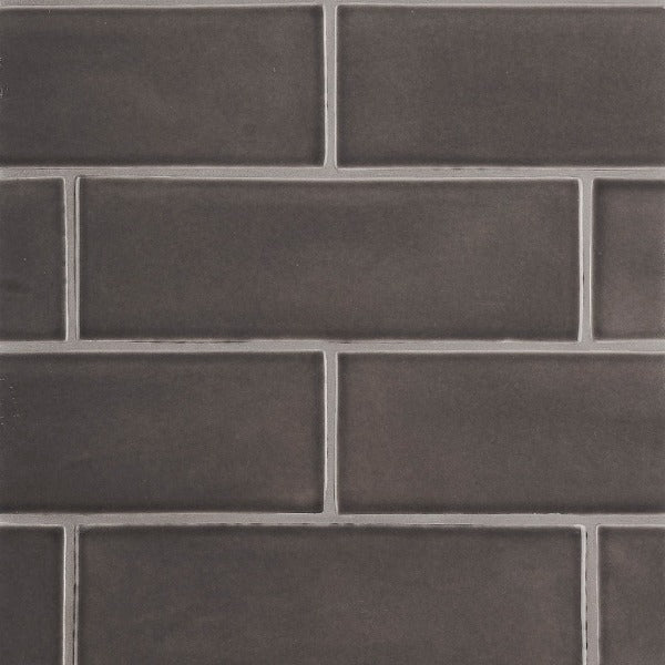 Iron Glossy Subway Ceramic Tile 3" x 9"