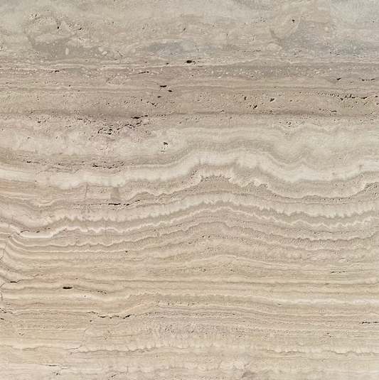 Ivory Travertine Romano Honed Unfilled Slab 3/4"