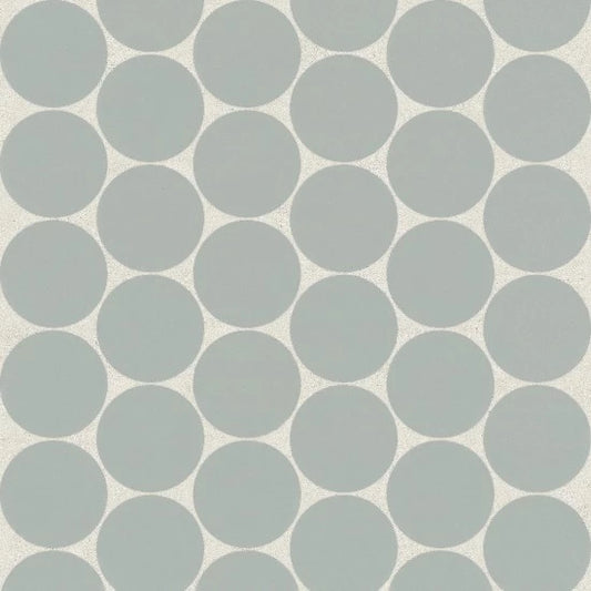 Moor 2" Penny Round Matte Porcelain Mosaic in Light Green