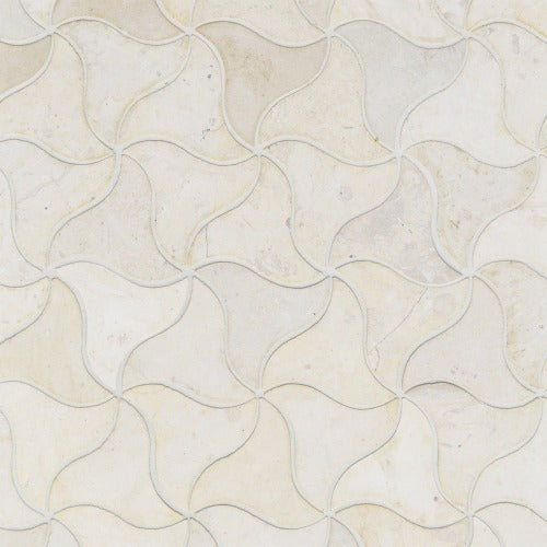 Lina Honed Limestone Mosaic