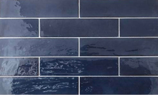 Maddox Navy Blue Wall Tile 2.5" x 10"