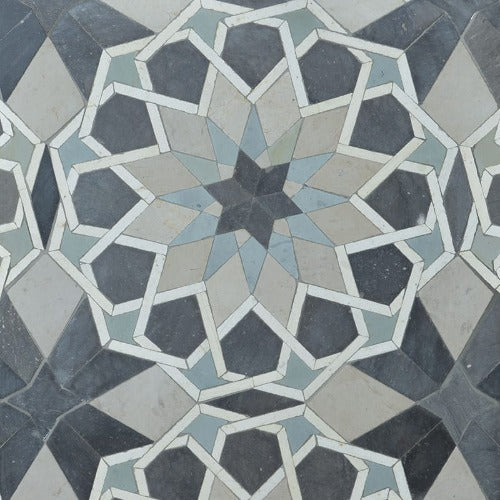Maghreb Honed Limestone Mosaic
