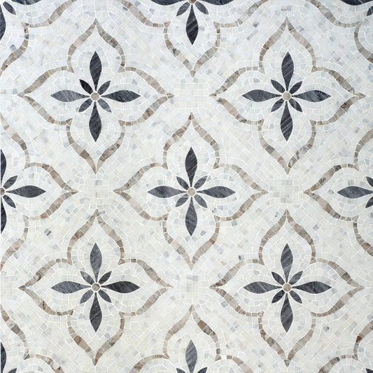 Matisse Bardiglio Marble Mosaic